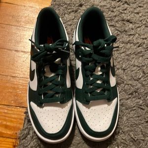 Nike Michigan green dunk low size 6 in boys brand new